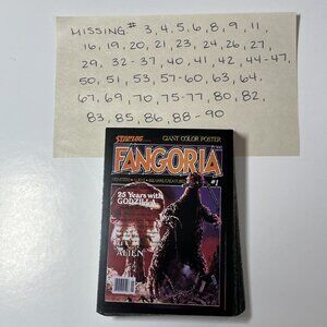 1992 Fangoria Horror Collector Cards Incomplete Set, Spares Comic Images USA